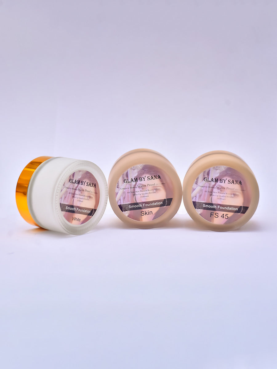 Glam by Sana Smooth Foundation 60ml – High Coverage Waterproof Liquid Foundation